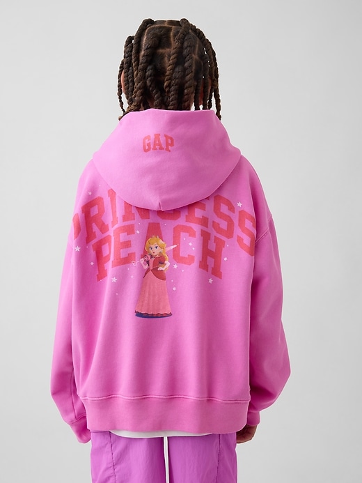 L'image numéro 3 présente Chandail à capuchon décontracté Super Mario VintageDoux pour Enfant