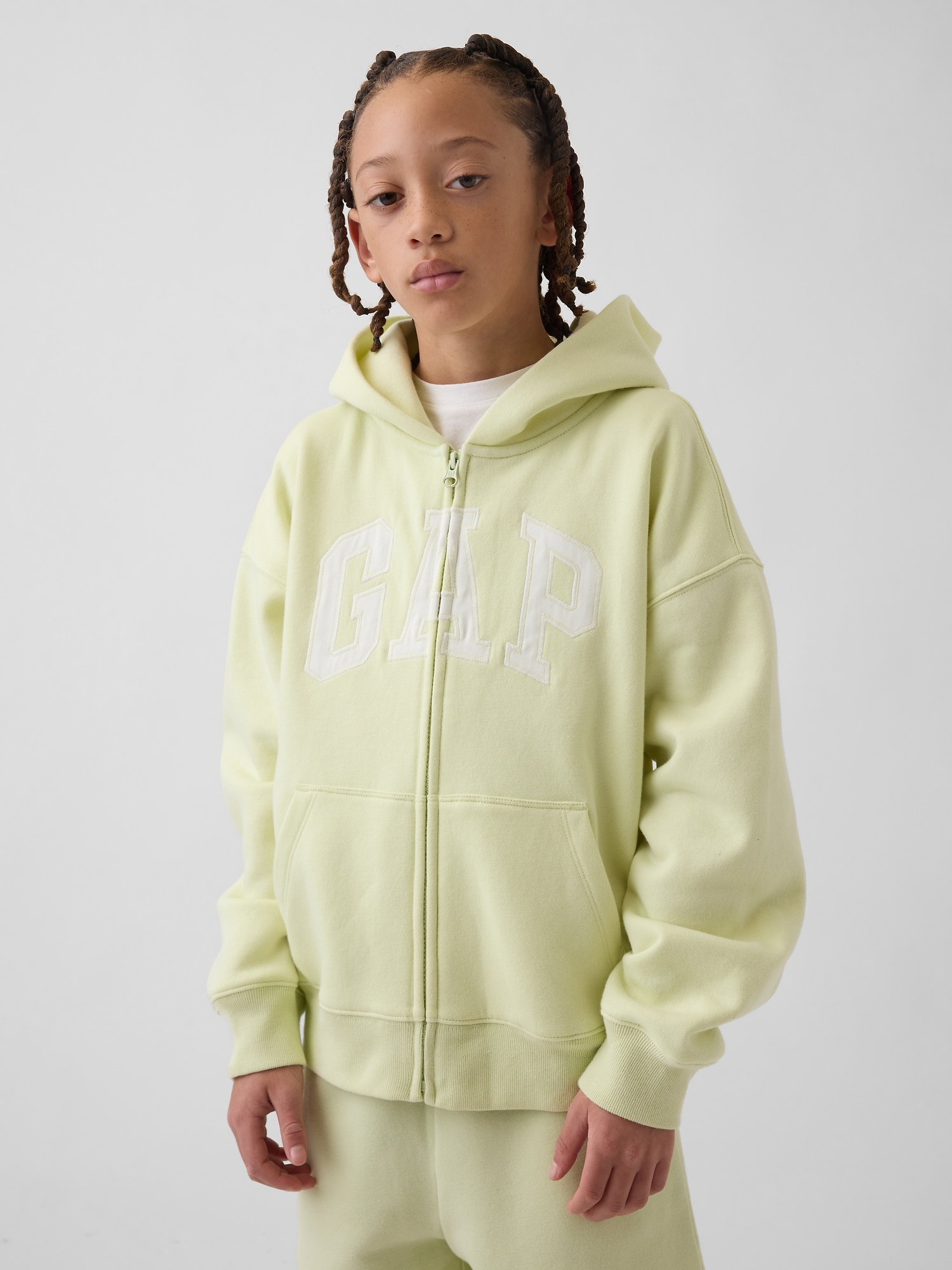 Kids VintageSoft Logo Zip Hoodie
