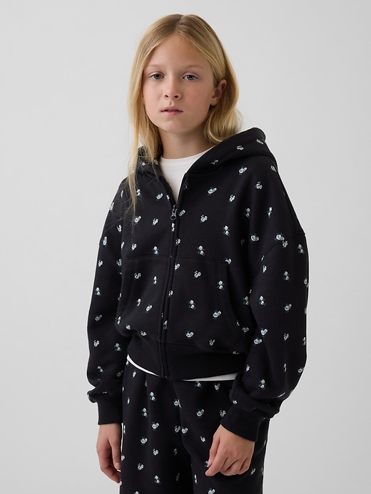 Image number 1 showing, Kids VintageSoft Oversized Logo Zip Hoodie