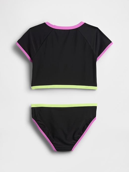 Image number 2 showing, Kids Rash Guard Swim Two-Piece
