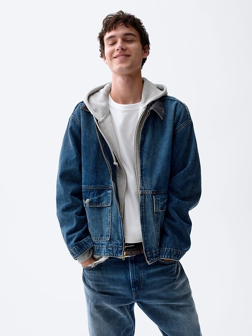 Image number 6 showing, Denim Workwear Jacket