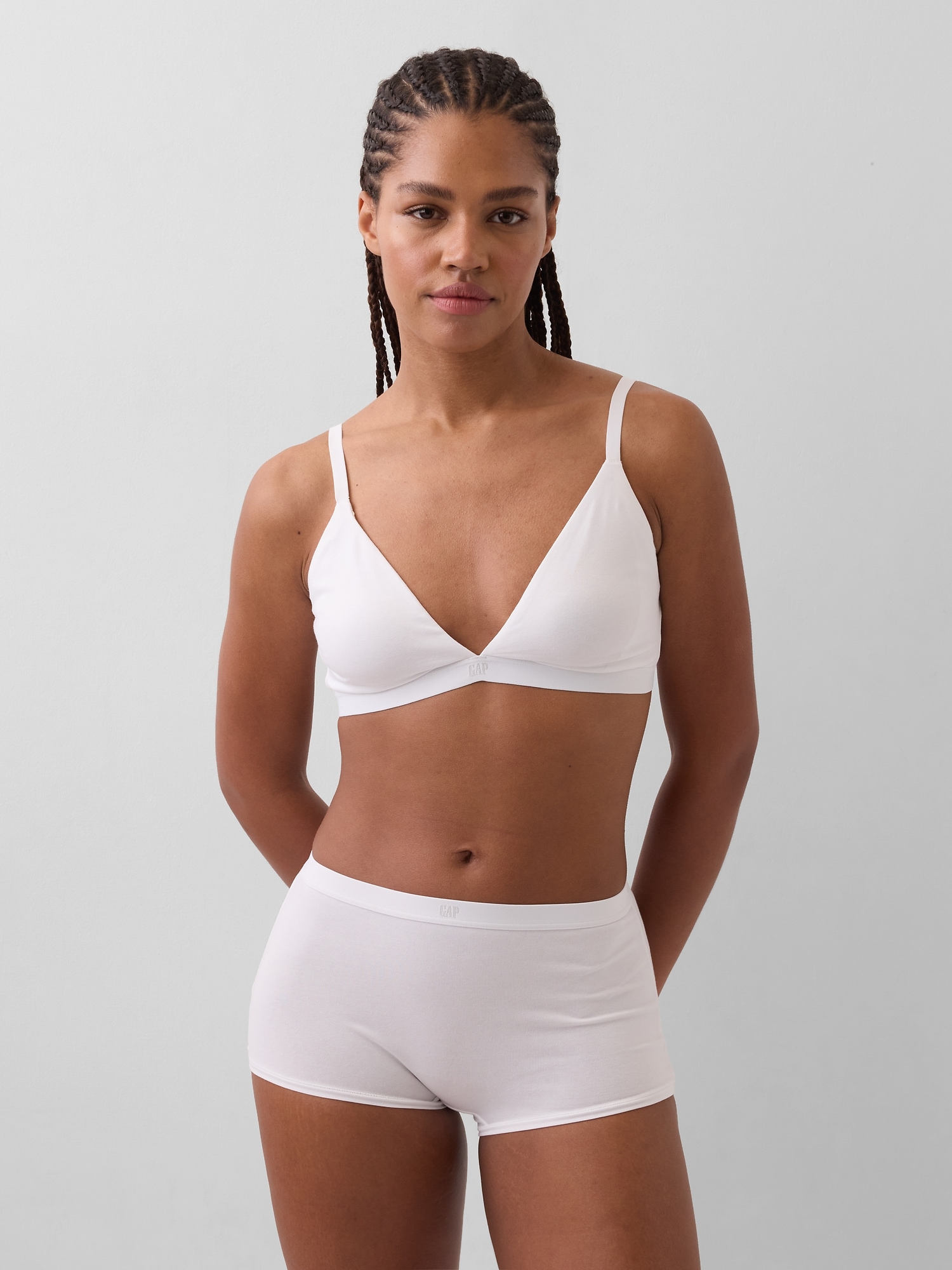 Organic Stretch Cotton Triangle Bra