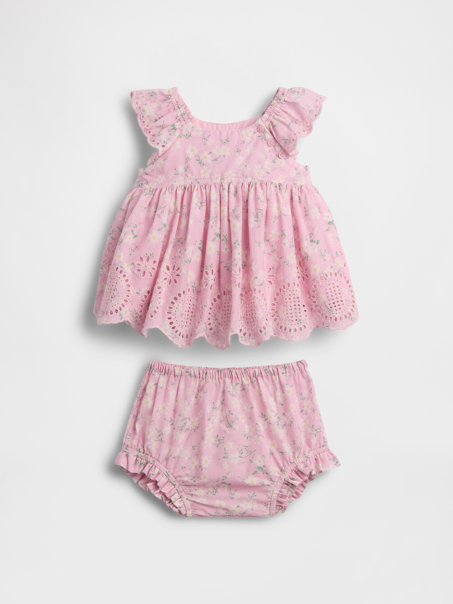 Baby Eyelet Outfit Set