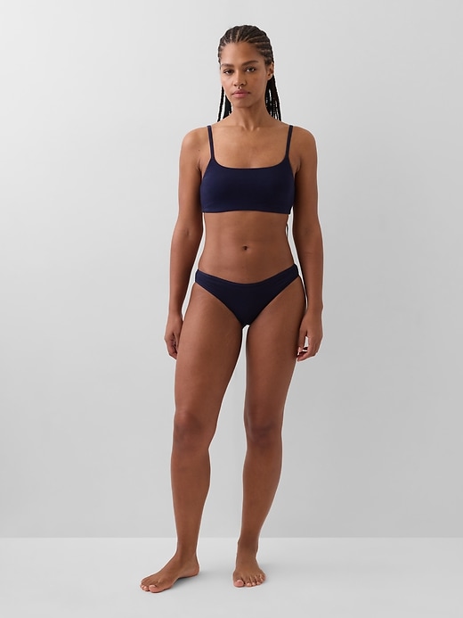 L'image numéro 4 présente Culotte bikini en coton biologique extensible