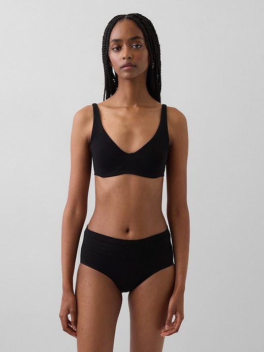 Image number 1 showing, Organic Stretch Cotton Unlined Bra