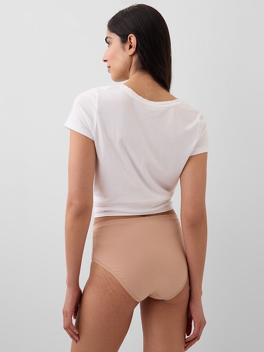 L'image numéro 2 présente Culotte bikini en coton biologique extensible
