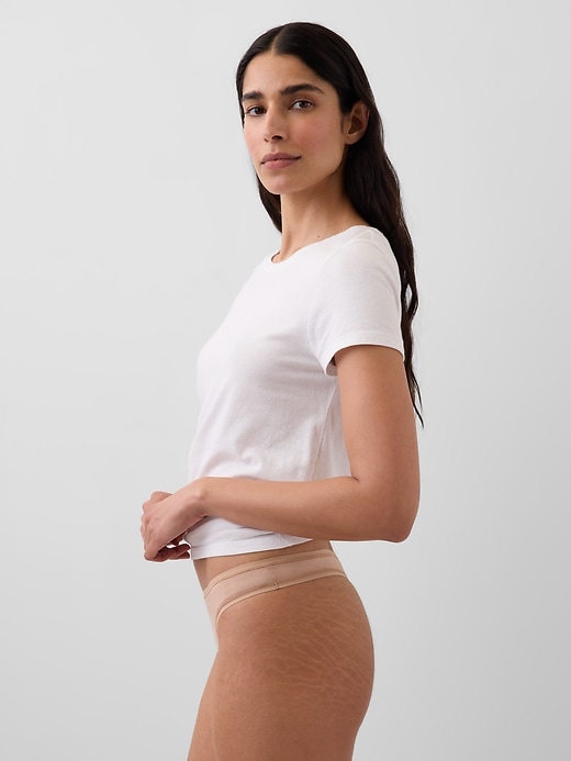 Image number 2 showing, Organic Stretch Cotton Thong