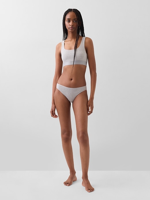 Image number 4 showing, Organic Stretch Cotton Gap Logo Bralette