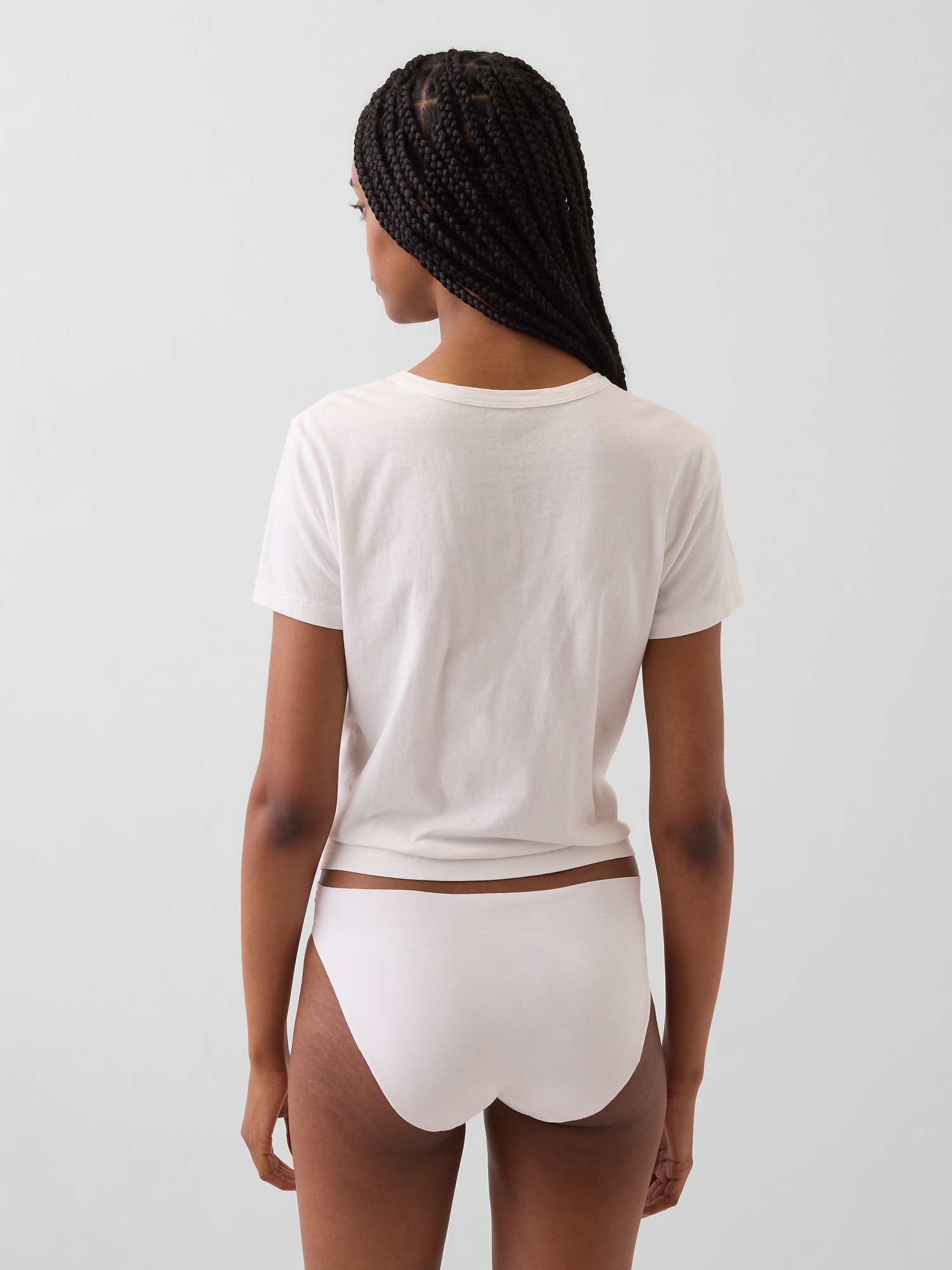 Organic Stretch Cotton No Show Bikini