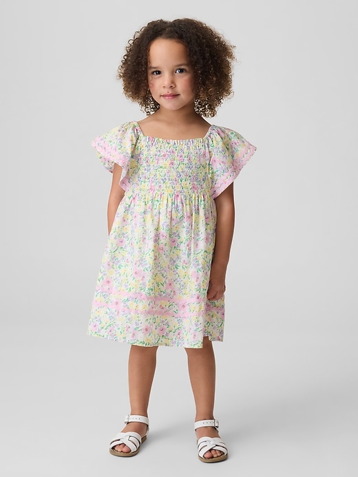 Image number 1 showing, Baby & Toddler Smocked Flutter-Sleeve Dress