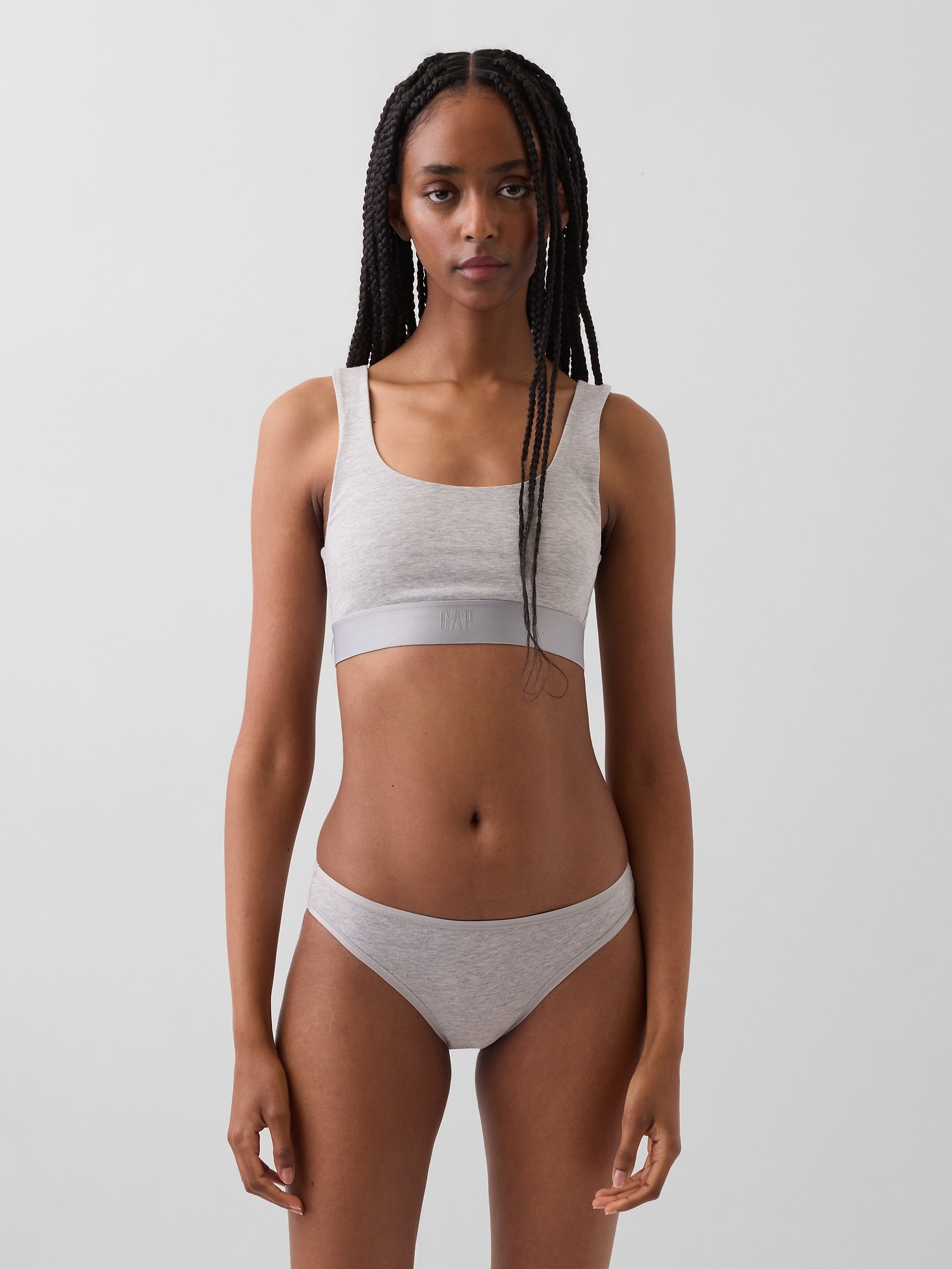Organic Stretch Cotton Gap Logo Bralette
