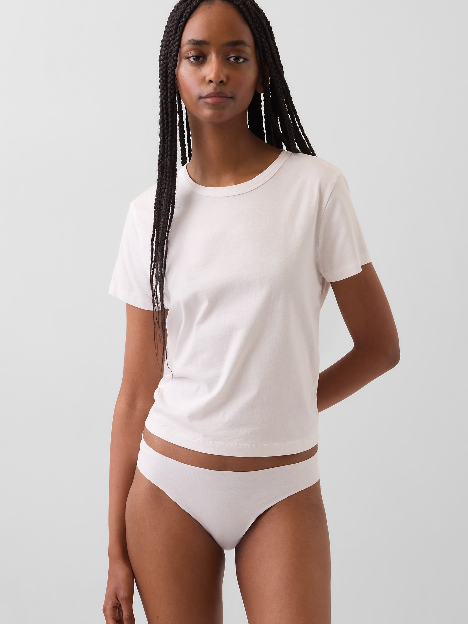 Organic Stretch Cotton No Show Bikini