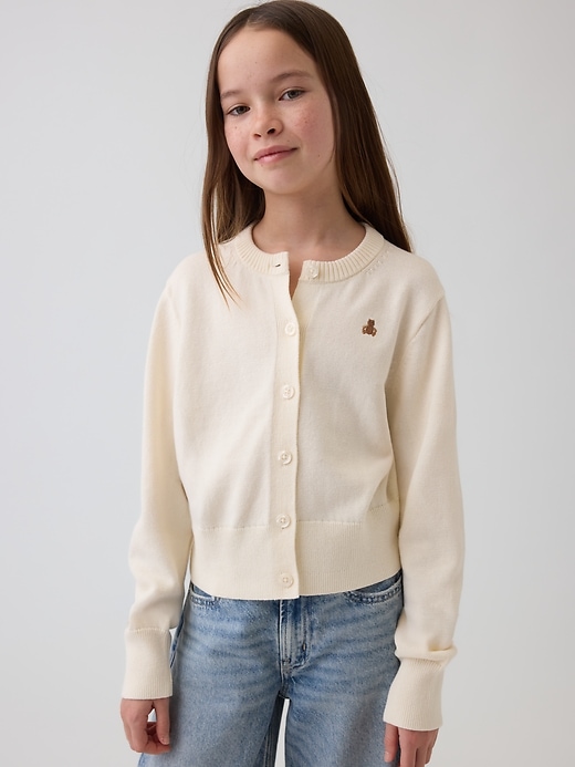 Image number 1 showing, Kids Relaxed Crop Cardigan