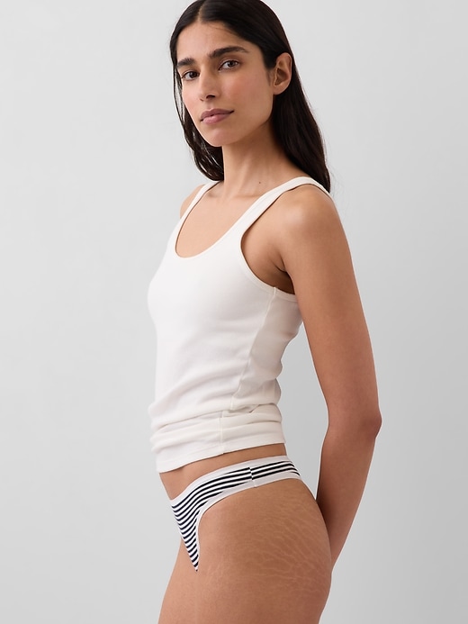 Image number 2 showing, Organic Stretch Cotton Thong