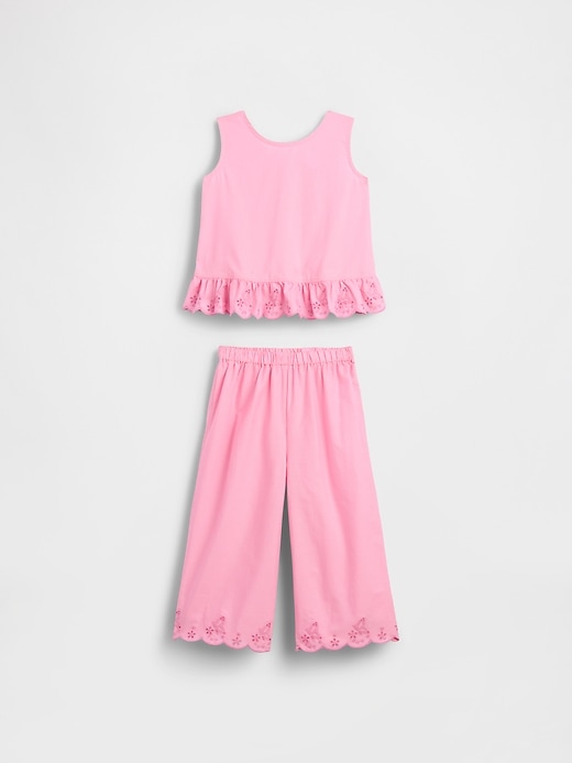 Image number 2 showing, Baby & Toddler Eyelet Ruffle Outfit Set