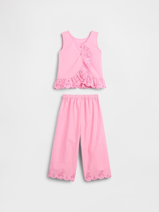 Image number 3 showing, Baby & Toddler Eyelet Ruffle Outfit Set