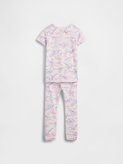 Image number 2 showing, Baby & Toddler Organic Brushed Cotton Dino PJ Set