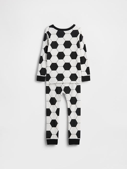 Image number 2 showing, Baby & Toddler Organic Brushed Cotton Soccer PJ Set