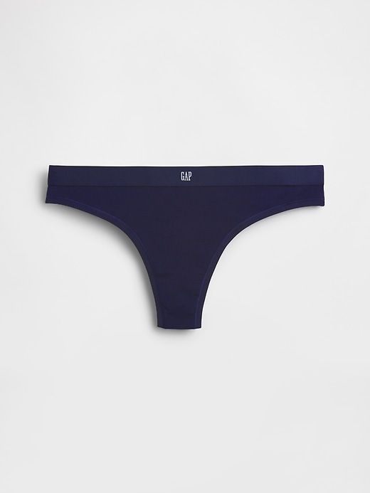 Image number 4 showing, Organic Stretch Cotton Logo Thong