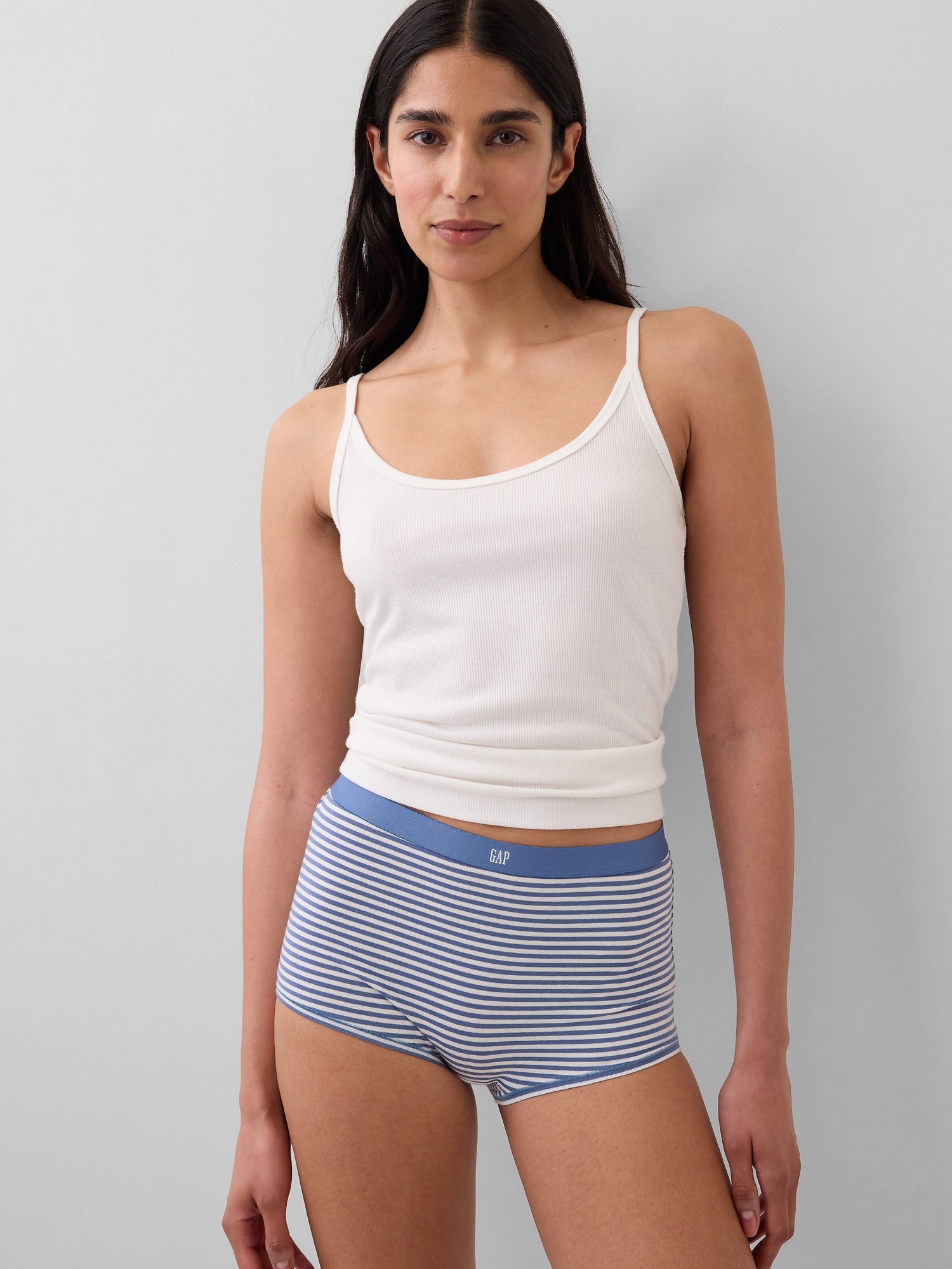 Organic Stretch Cotton High Rise Shorty