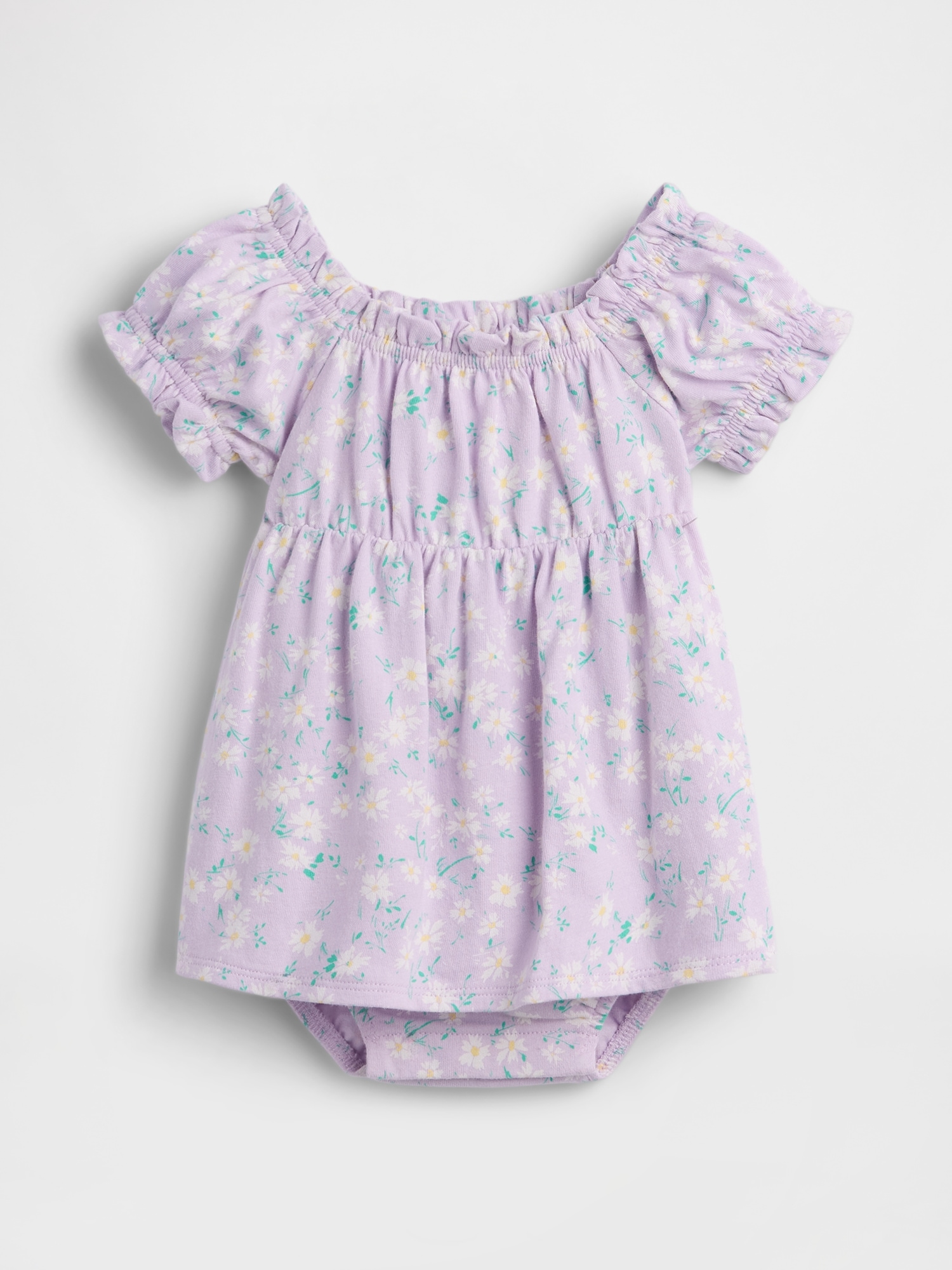 ROBE CACHE-COUCHE EN COTON BIOLOGIQUE À MOTIF FLEURI POUR BÉBÉ