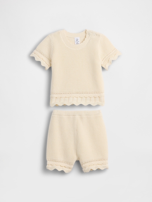 Image number 1 showing, Baby Crochet Outfit Set