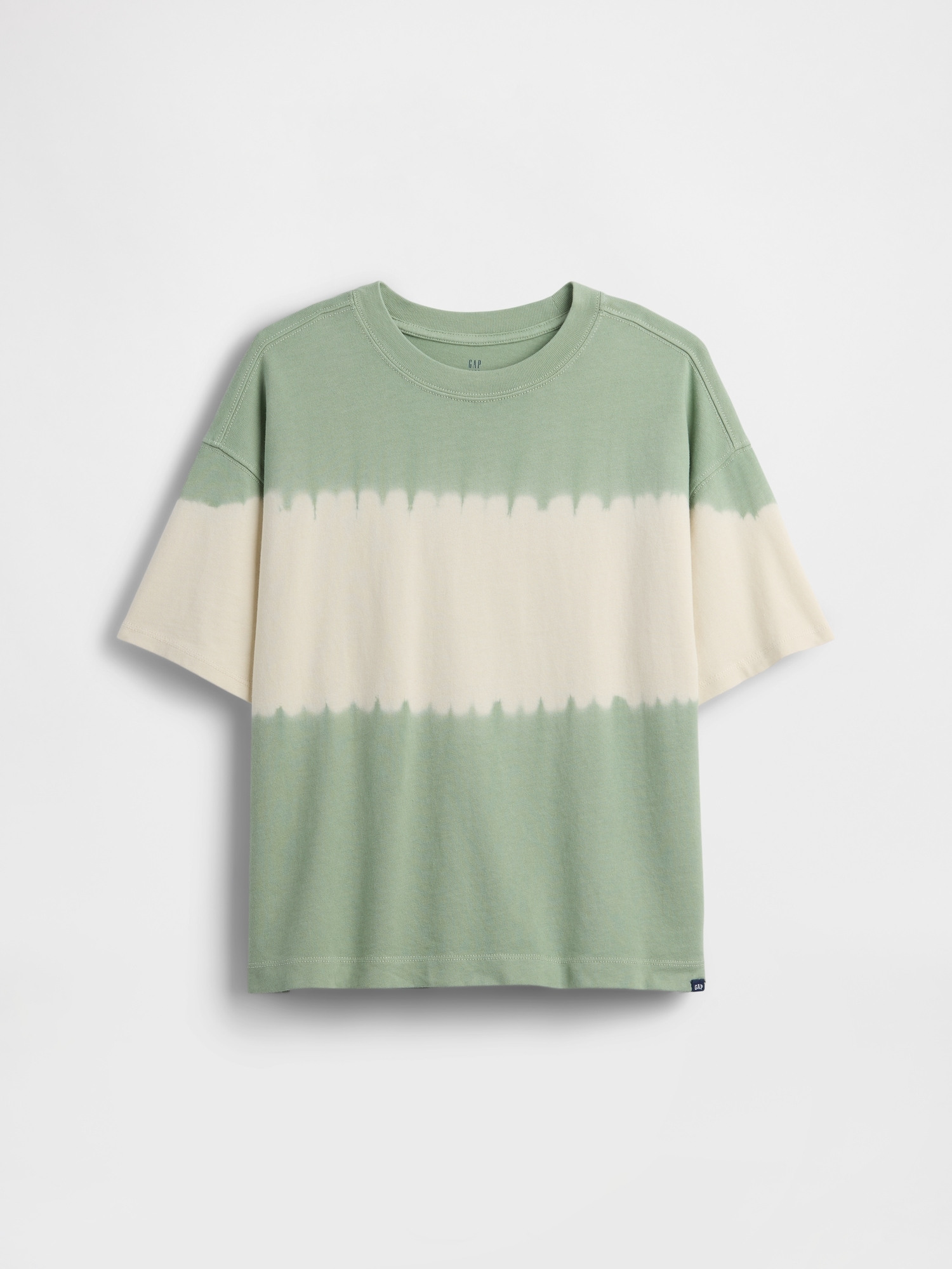 T-SHIRT SURDIMENSIONNÉ EN TISSU ÉPAIS TEINT PAR NŒUDS POUR ENFANT