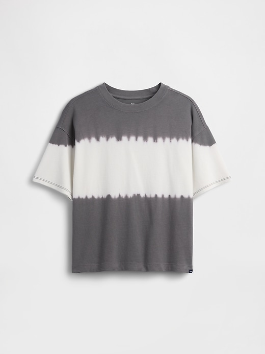 L'image numéro 1 présente T-shirt surdimensionné teint par nœuds pour Enfant