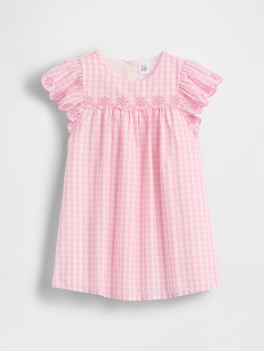 Image number 2 showing, Baby & Toddler Eyelet Gingham Dress