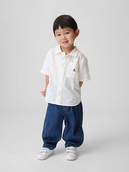 Image number 1 showing, Baby & Toddler Linen-Cotton Shirt