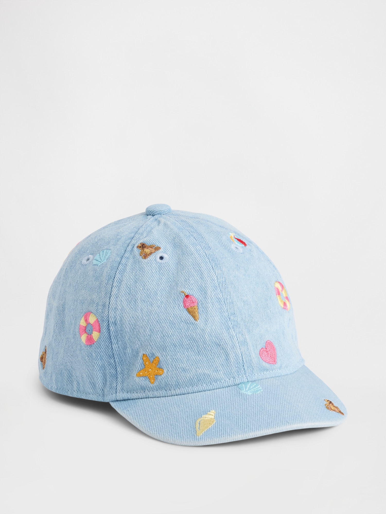 Baby & Toddler Embroidered Denim Baseball Hat