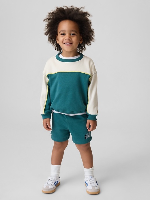 Image number 1 showing, Baby & Toddler VintageSoft Varsity Sweatshirt