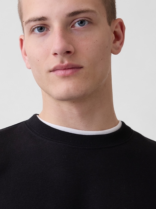 L'image numéro 4 présente Chandail ras du cou en coton ouaté VintageDoux