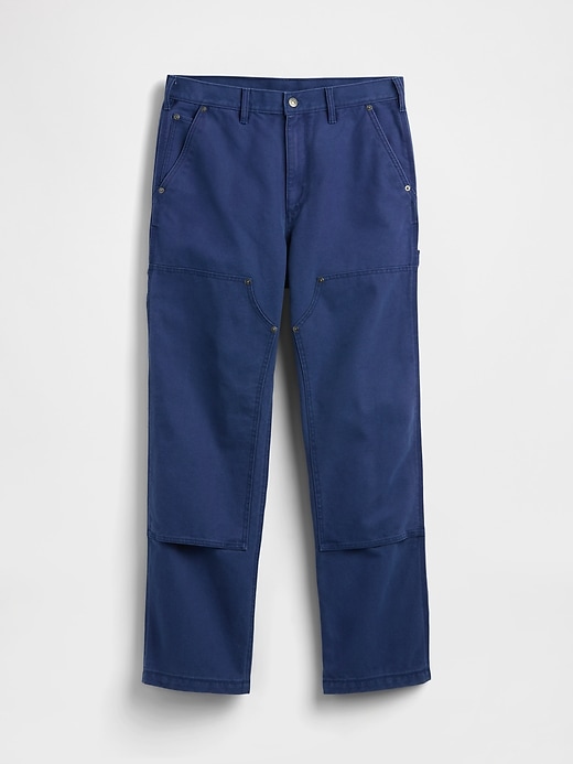Image number 6 showing, '90s Loose Canvas Double-Knee Carpenter Pants