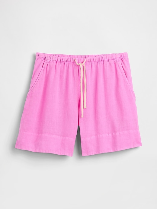Image number 5 showing, Linen-Blend Easy Shorts