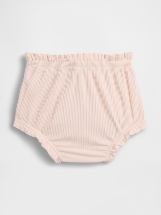 Image number 2 showing, Baby First Favorites TinyRib Pull-On Ruffle Shorts