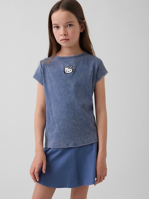Image number 1 showing, Kids Cap-Sleeve Fitted T-Shirt