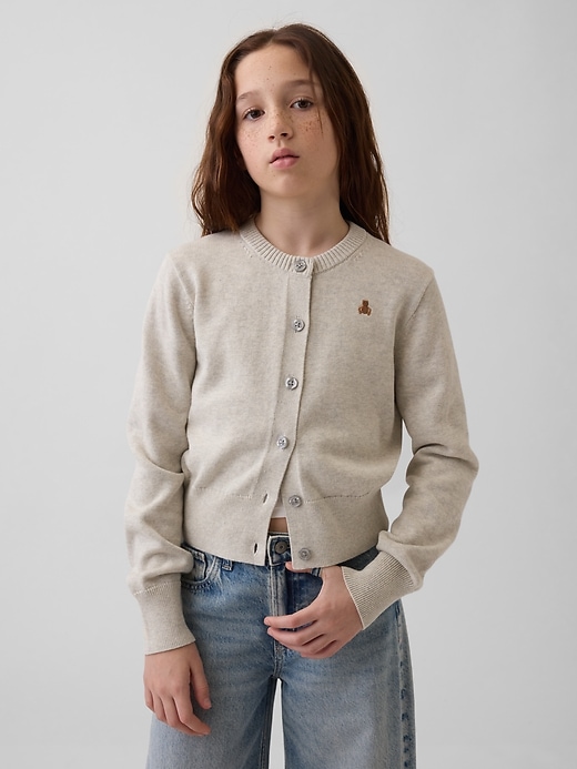 Image number 1 showing, Kids Relaxed Crop Cardigan