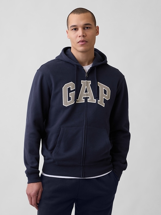 Image number 1 showing, Adult VintageSoft Arch Logo Zip Hoodie
