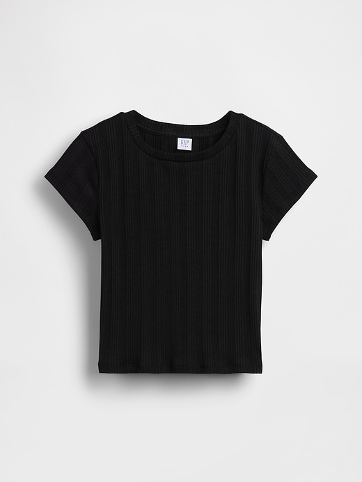 Image number 2 showing, Kids Variegated Rib Fitted T-Shirt