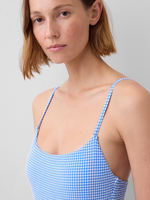 L'image numéro 3 présente Maillot de bain à encolure dégagée