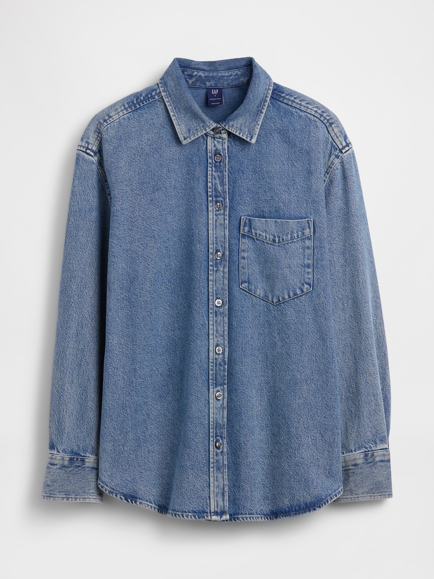 UltraSoft Denim Oversized Shirt