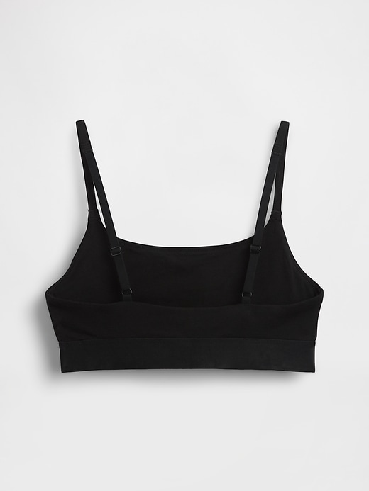Image number 3 showing, Organic Stretch Cotton Logo Bralette