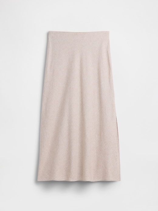 Image number 5 showing, Linen-Blend Maxi Slip Skirt