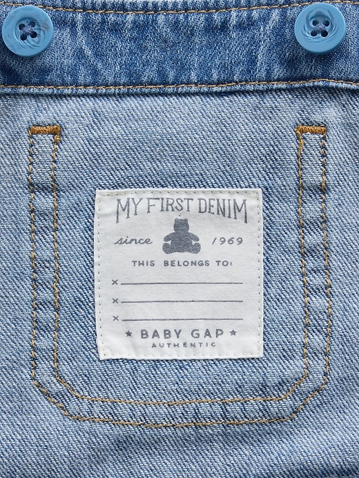 Image number 3 showing, Baby Denim Shortalls