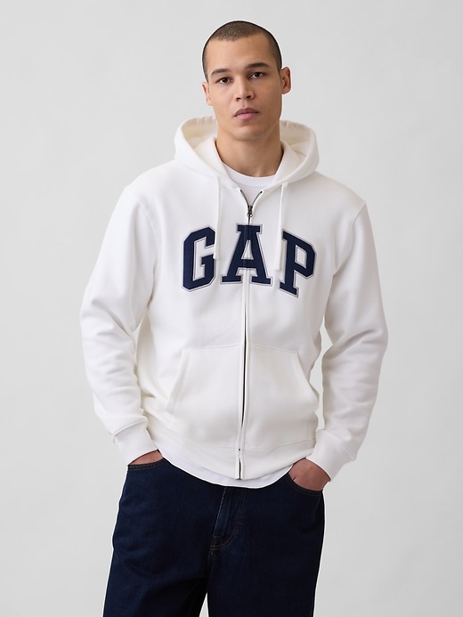 Adult VintageSoft Arch Logo Zip Hoodie | Gap