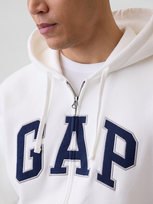 Adult VintageSoft Arch Logo Zip Hoodie | Gap