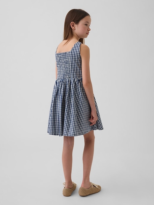 Image number 3 showing, Kids Gingham Denim Dress