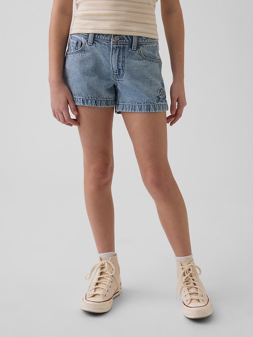 Image number 3 showing, Kids Low Rise Stride Denim Shorts