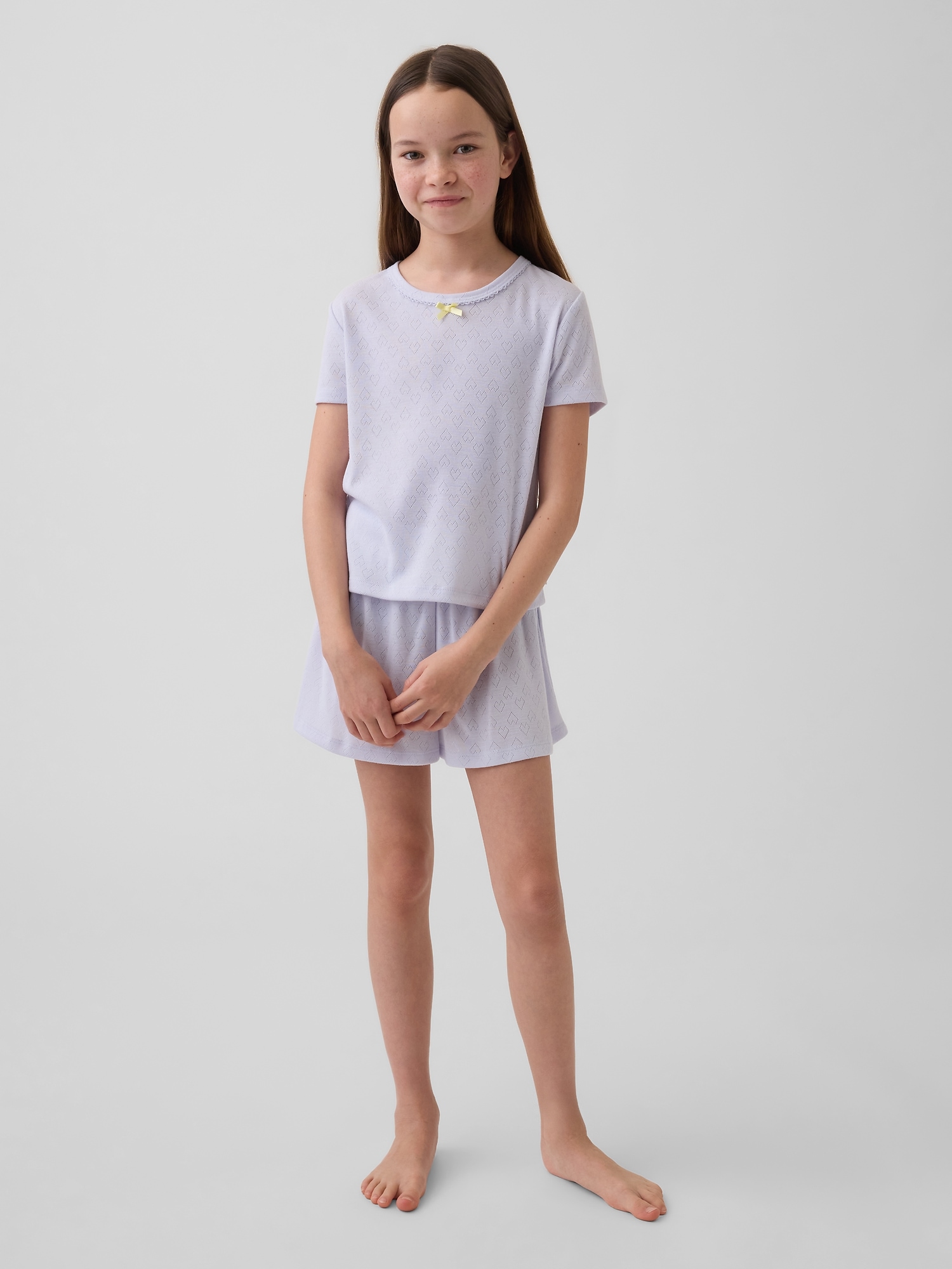 Kids Recycled Pointelle PJ T-Shirt